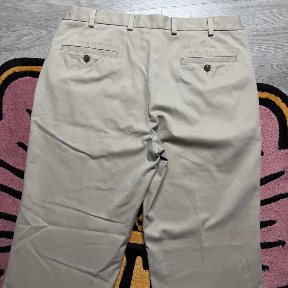 Brooks Brothers Advantage Chino Clark Fit Pants Size 36x30 Tan
